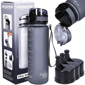 Butelka filtrująca AQUAPHOR CITY 0,5l + 3 filtry