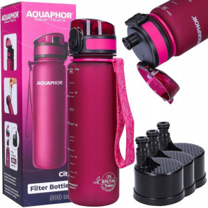 Butelka Filtrująca Bidon Aquaphor City 3x Filtr