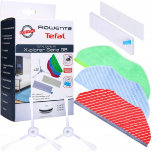 Oryginalny Zestaw Filtry Szczotki Mopy Tefal S95