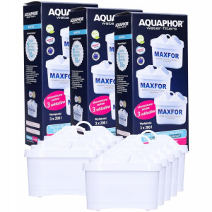 9x Filtr Aquaphor Maxfor Do Dzbanka Filtrującego