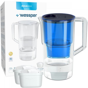 Dzbanek Filtrujący Wessper 3x Wkłady Aquamax