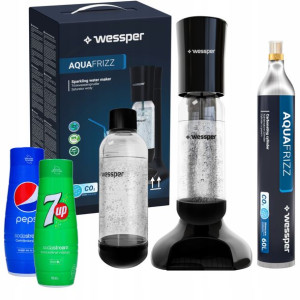 Saturator Wody Gazowanej + 2x Syrop Sodastream