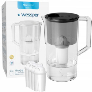Dzbanek Wessper Aquaclassic Czarny 5x Filtr Wkład