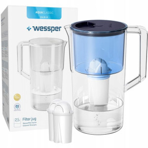 Dzbanek filtrujący Wessper + 3x FILTR AQUACLASSIC