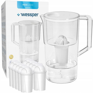 Dzbanek filtrujący Wessper + 11x FILTR AQUACLASSIC