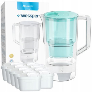 Dzbanek Wessper Aquamax Miętowy 10x Filtr Wkład