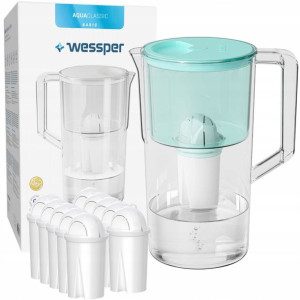 Dzbanek filtrujący Wessper + 11x FILTR AQUACLASSIC