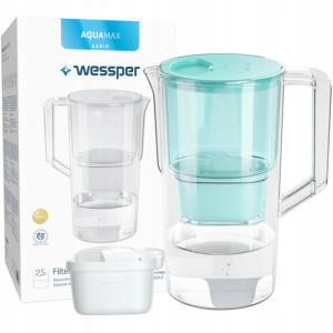 Dzbanek Filtrujący Wessper Aquamax 2,5l + 2x Wkład