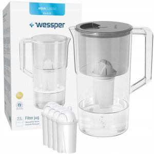Dzbanek filtrujący Wessper + 5x FILTR AQUACLASSIC