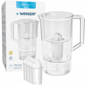 Dzbanek Filtrujący Wodę Wessper + 5x Filtr