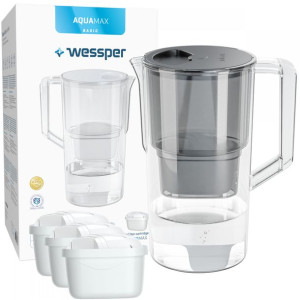 Dzbanek Filtrujący Wessper Aquamax 2,5l + 4x Wkład