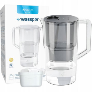 Dzbanek Filtrujący Wessper Aquamax 2,5l + 2x Wkład