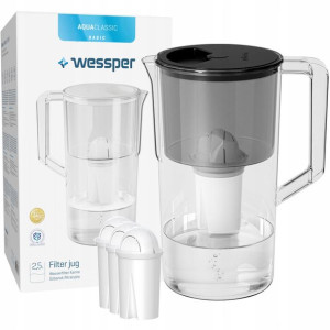 Dzbanek Filtrujący Wessper Basic 2,5l 4x Filtr