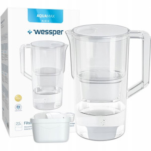 Dzbanek Filtrujący Wessper Aquamax 2,5l + 2x Wkład
