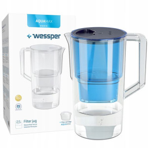 Dzbanek Wessper AquaMax Basic Blue 2,5l + filtr