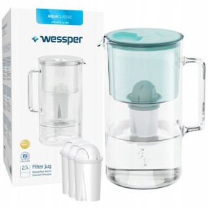 Dzbanek szklany Wessper AquaClassic Crystalline