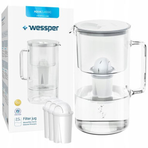 Dzbanek szklany Wessper AquaClassic Crystalline