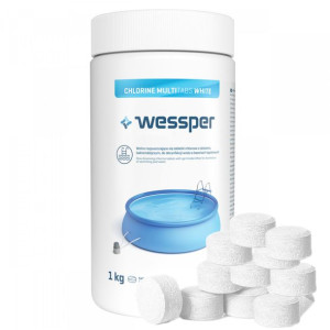Multitabletki Do Basenu 20g 1kg Chlorowe White