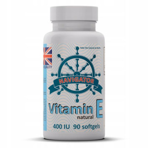 Navigator Witamina E 100% Naturalna 90kap Młodość