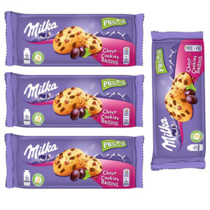 4x Milka Pieguski Choco Cookie Raisins 135