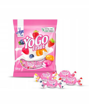 Cukierki Z Nadzieniem Owocowo Jogurtowym 120 G