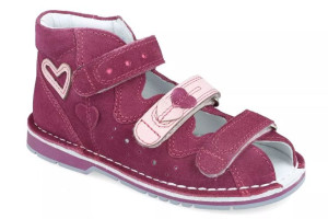 Sandały dziewczęce profilaktyczne BARTEK 165201 różowy