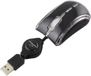 EM109K Mysz Elaneo mini optyczna USB czarna