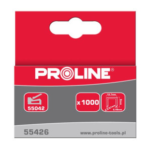 55426 Zszywki hartowane typ R prostokątne, L 6mm, Proline