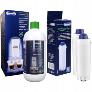 ZESTAW: 2x FILTR + ODKAMIENIACZ DeLonghi De Longhi