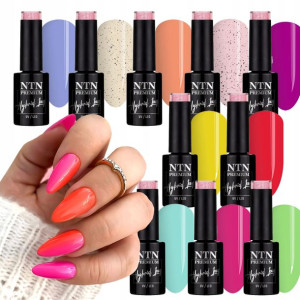 6+4 gratis Lakiery hybrydowe do paznokci kolor NTN