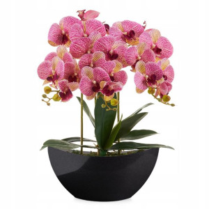 Sztuczny storczyk kwiaty w doniczce orchidea