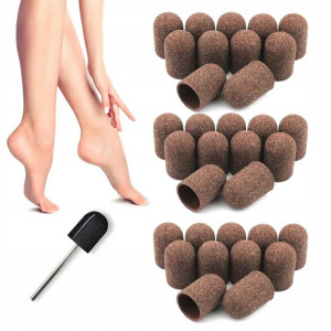 50x KAPTUREK ścierny PODO 13mm #60 NOŚNIK FREZ