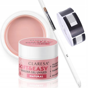 Zestaw budujący pędzelek szablon + żel Claresa 45g