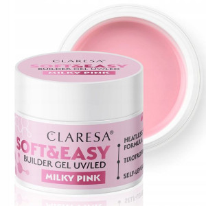 Claresa żel budujący do paznokci MILKY PINK 90g