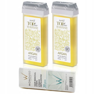 2+1 GRATIS DEPILACJA woski rolka TOP ARGAN paski