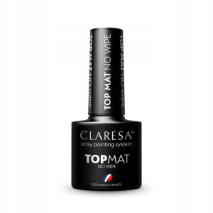CLARESA TOP MAT NO WIPE lakier hybrydowy matuje 5g