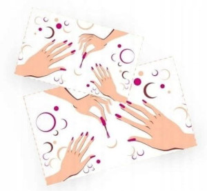 Serwety Podkład Podfoliowany Do Manicure Pedicure