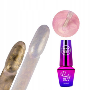 MollyLac Top Pearly DaisyGold z efektem szampańskiego marmurka Hema free