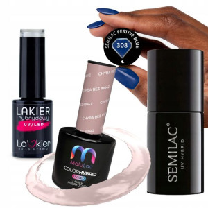 1+2 GRATIS lakier hybryd Semilac + MaluLac La'kier