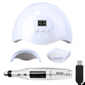 Zestaw urządzeń do paznokci LAMPA UV LED FREZARKA