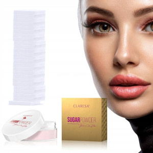 Claresa puder sypki SUGARPOWDER makijaż + gąbki