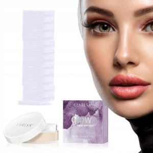 Claresa puder sypki do twarzy GLOW makijaż + gąbki