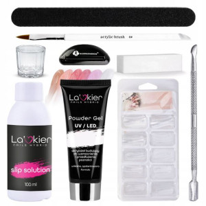 AkrylGel FLEXY GEL akrylożel zestaw 50ml XXL FORMY