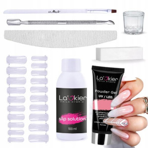Zestaw akrylożel duży XXL POLY GEL La'kier 15ml