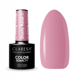 Lakier hybrydowy paznokci CLARESA Dusty Rose 8