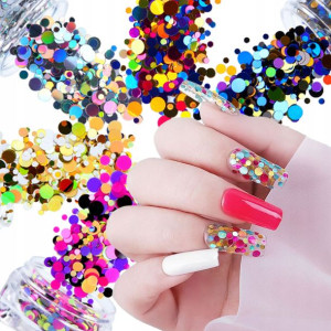 Efekty OZDOBY do paznokci MIX NAIL art Piegi HOLO