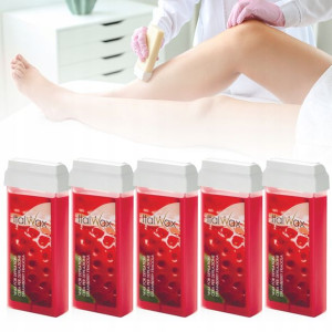 Zestaw ItalWax Strawberry 4+1 GRATIS aromatyczny wosk do depilacji w rolce