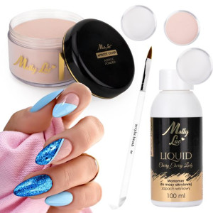 Zestaw Molly akryl 30 + liquid 100 pędzelek Gratis