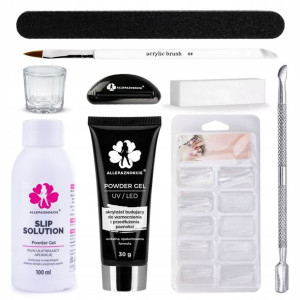 AkrylGel Clear FLEXY GEL akrylożel zestaw duży XXL
