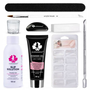 AkrylGel PINK FLEXY GEL akrylożel zestaw duży XXL